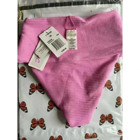 L*Space Desi Classic Bikini Bottom in Rosebud Pink NEW NWT! - Picture 5 of 8